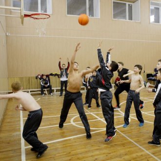 Город Мегион разминка младшая группа