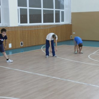 Тренировка по волейболу