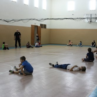Тренировка по волейболу