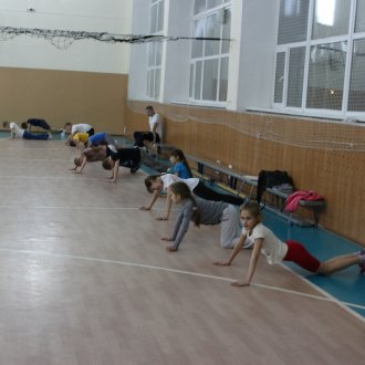 Тренировка по волейболу