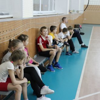 Тренировка по волейболу