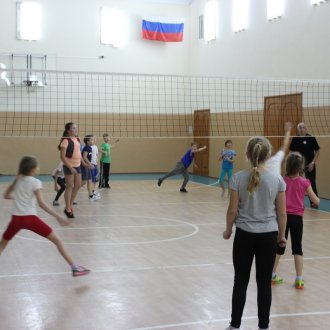 Тренировка по волейболу