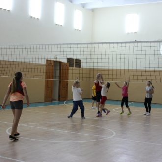 Тренировка по волейболу